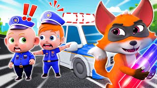 Who Stole My Police Siren? 👮‍♂️🚨 - Where Is My Siren | Car Song | Kids Songs \u0026 Nursery Rhymes