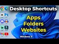 Easily Create Desktop Shortcuts on Windows 11: Apps, Folders, and Websites Simplified
