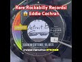 rare rockabilly records 😱 eddie cochran rockmine rockabilly eddiecochran records vinyl