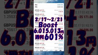 FX自動売買EA　2/22と2/17~2/22のトレード結果💹#shorts