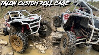 Honda Talon Gets a Fully Custom Roll Cage \u0026 Bumpers! | RZR Sharp Customs