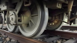 Train Wheels in Action A Stunning Low Angle Perspective