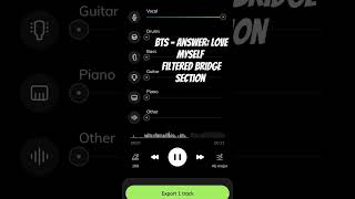 BTS - Answer: Love Myself Filtered Bridge Section #bts #fyp #viral #shorts #kpop