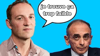 Francois Begaudeau sur un débat avec Éric Zemmour (2023)