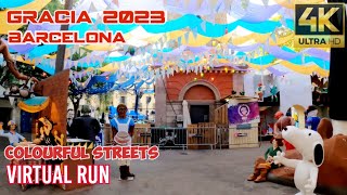 Virtual Run Through the Fiestas de Gracia in Barcelona | Treadmill Workout #045