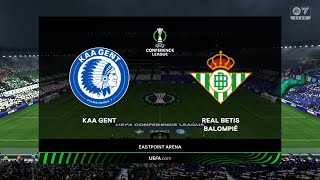 Gent vs Real Betis| 1/16 Liga de Conferencia | primer partido | FC 25 | gameplay