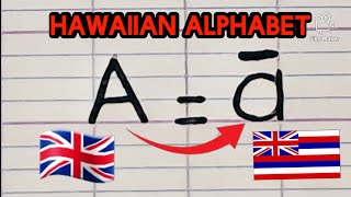 how to learn the Hawaiian Alphabet  || HAWAIIAN LANGUAGE