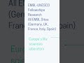 EMBL-UNESCO Fellowships Research All EMBL Sites (Germany, UK, France, Italy, Spain)