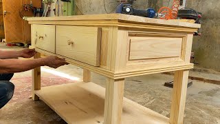 Extremely Ingenious Skills Hard Woodworking Crafts Worker || Coffee Table Wood Furniture