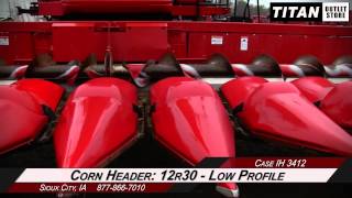 Case IH 3412, 12R30, Low Prof, FT, Knife Rolls Header-Corn Sold on ELS!