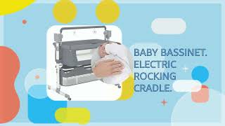 Steanny Baby Bed Electric Rocking Crib Automatic Cradle Newborn Bassinet