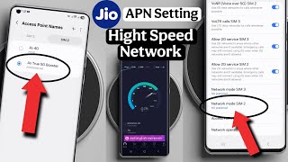 Jio4G/5G APN Setting 2025 😱 Amazing internet Speed 🔥 Jio Network Problem solution 🤳