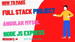 Full-Stack Website Development using Angular | full stack project with Angular node js express mySql