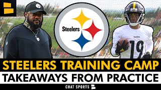 Calvin Austin III & Hakeem Butler STRUGGLE On Day 1 Of Steelers Training Camp | Steelers News