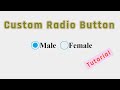 How To Create Custom Radio Button HTML and CSS Tutorial | HTML Tutorial | CSS Tutorial