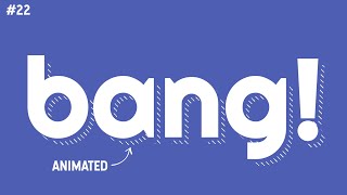Animated Hatched Text Shadow Effect | HTML and CSS Tutorial