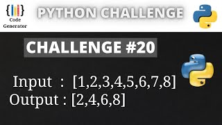 Python Challenge Program | #20