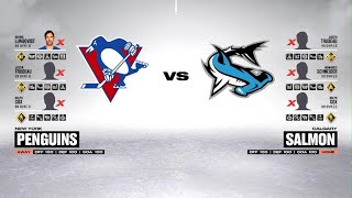 NHL 23 Gameplay: New York Penguins vs Calgary Salmon #ps5share #nhl23 #noquitinny #letsgopens