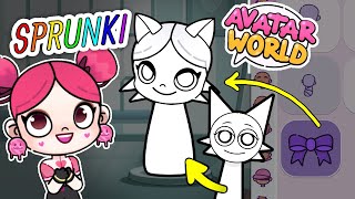 EASY! HOW TO CREATE WHITE SPRUNKI WENDA IN AVATAR WORLD 🌍 PAZU