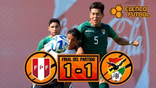 ⚽ Goles: Perú (Sub 20) 1 – 1 Bolivia (Sub 20) | Partido amistoso internacional