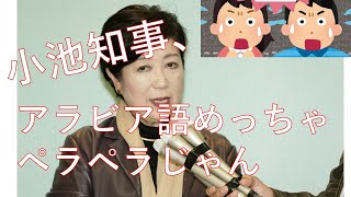 【小池知事】小池百合子　アラビア語インタビュー　アラビア語能力を検証【カイロ大学】【学歴詐称】