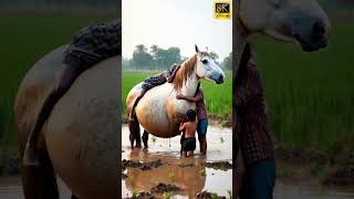 a horse fell into deep well saved by rescue team ( A Rescue Mission )