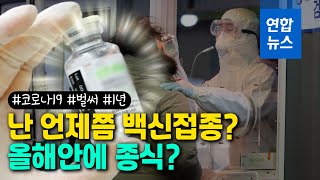 벌써 1년…코로나19 종식 언제쯤? 나의 백신접종 순서는? / 연합뉴스 (Yonhapnews)