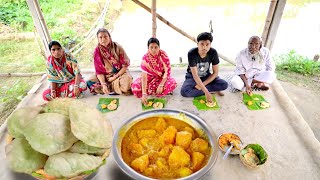 মায়ের হাতে কড়াইশুঁটির কচুরি আর আলুরদম এর যে কিস্বাদ মুখে বলা যাবে না || kachuri and aloordum