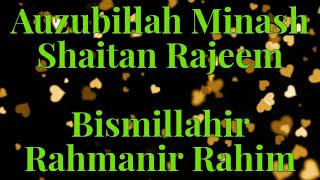 100  X  Auzubillah Minash Shaitan Rajeem  Bismillahir Rahmanir Rahim || Omar Hisham || ZIKR ||