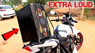 Fitting DJ Speaker On Our Bike | बाइक में लगाया डीजे | Very Loud Sound |