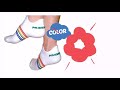 pride socks rainbow striped socks athletic ankle socks clownantics.com