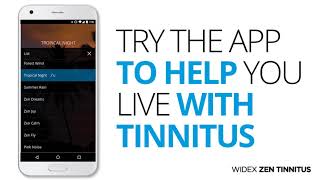 Try the App from Widex to help you live with tinnitus