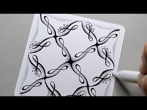 Drawing Zentangle H Loop Youtube