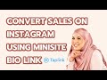 (Taplink Tutorial 2021) Convert SALES on Instagram using Minisite Bio Link