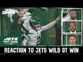 Bart Scott, Willie Colon and crew react to Jets wild OT win over the Giants | SNY