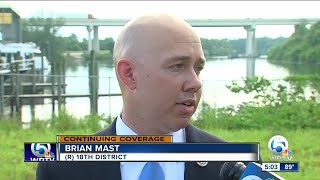 Congressman Brian Mast offers no reaction to President's remarks