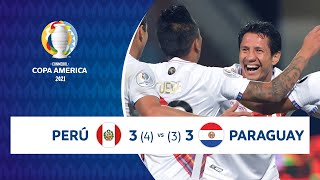 HIGHLIGHTS PERÚ 3 (4) - (3) 3 PARAGUAY | COPA AMÉRICA 2021 | 02-07-21
