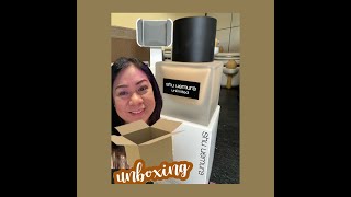 Unboxing of Shu Uemura UNLIMITED breathable lasting foundation