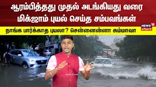 ஆரம்பித்தது முதல் அடங்கியது வரை மிக்ஜாம் புயல் செய்த சம்பவங்கள் - மிரட்டிய மிக்ஜாம் அடங்காத சென்னை