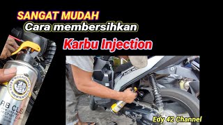 sangat mudah membersihkan injeksi motor Suzuki Nex dengan karbu cleaner