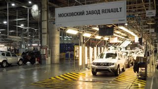 Рено Дастер,сборка авто на Московском заводе.Assembling a car Renault Duster Russia