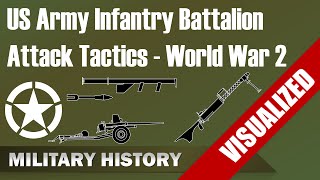 [US Army] Infantry Battalion Structure & Attack Tactics World War 2 (1944)