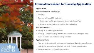 2026-2027 Housing Selection Information Session (Recorded: 10/29/25)