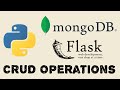 Learn MongoDB (2021) CRUD using Python with Flask Fullstack Application by building Project