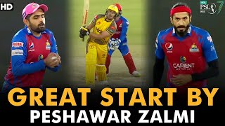 Great Start By Peshawar Zalmi | Karachi Kings vs Peshawar Zalmi | Match 11 | HBL PSL 7 | ML2G