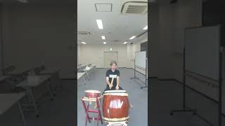 和太鼓　一人二役の山呼B #taiko #Shorts