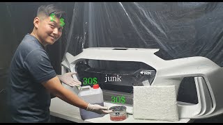 Repair fiberglass bumper for 60$(범퍼 6만원에 수리하기)#1