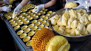 First time seeing it! Korean Cream Cheese Durian Tart