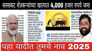 Maharashtra Corner | सरसकट शेतकऱ्यांच्या खात्यात | 4,000 हजार रुपये जमा | पहा यादीत तुमचे नाव 2025 |