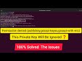 Permission denied publickey,gssapi keyex,gssapi with mic | UNPROTECTED PRIVATE KEY FILE! | 100%Fixed